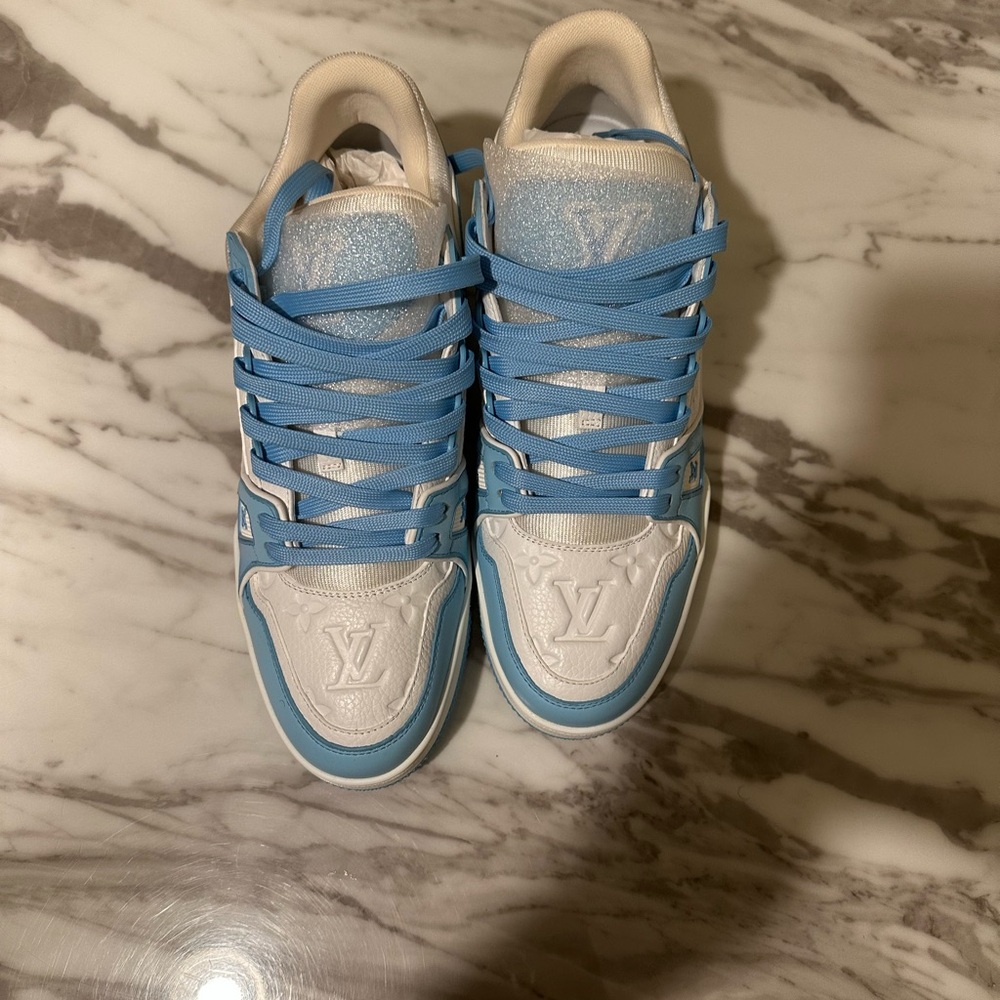 Louis Vuitton Azure and Ivory Sneakers